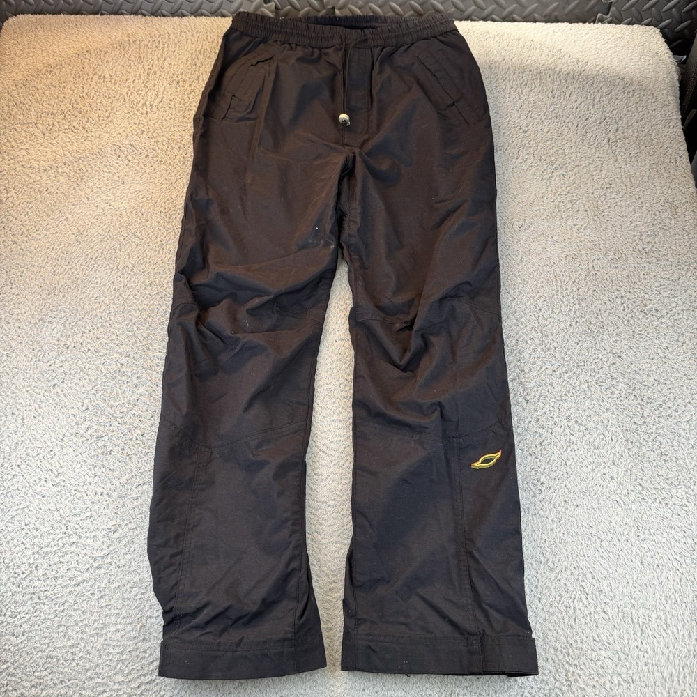 Vintage Sims Men's‎ Snowboard Ski Black Pants Size Large Lined Nylon